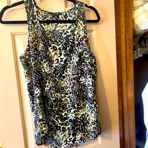 FOREVER21 Wild Print tank top with pocket